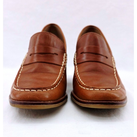 Sperry Brown Seaport Heeled Penny Loafers - Size 8.5 - Picture 8 of 9